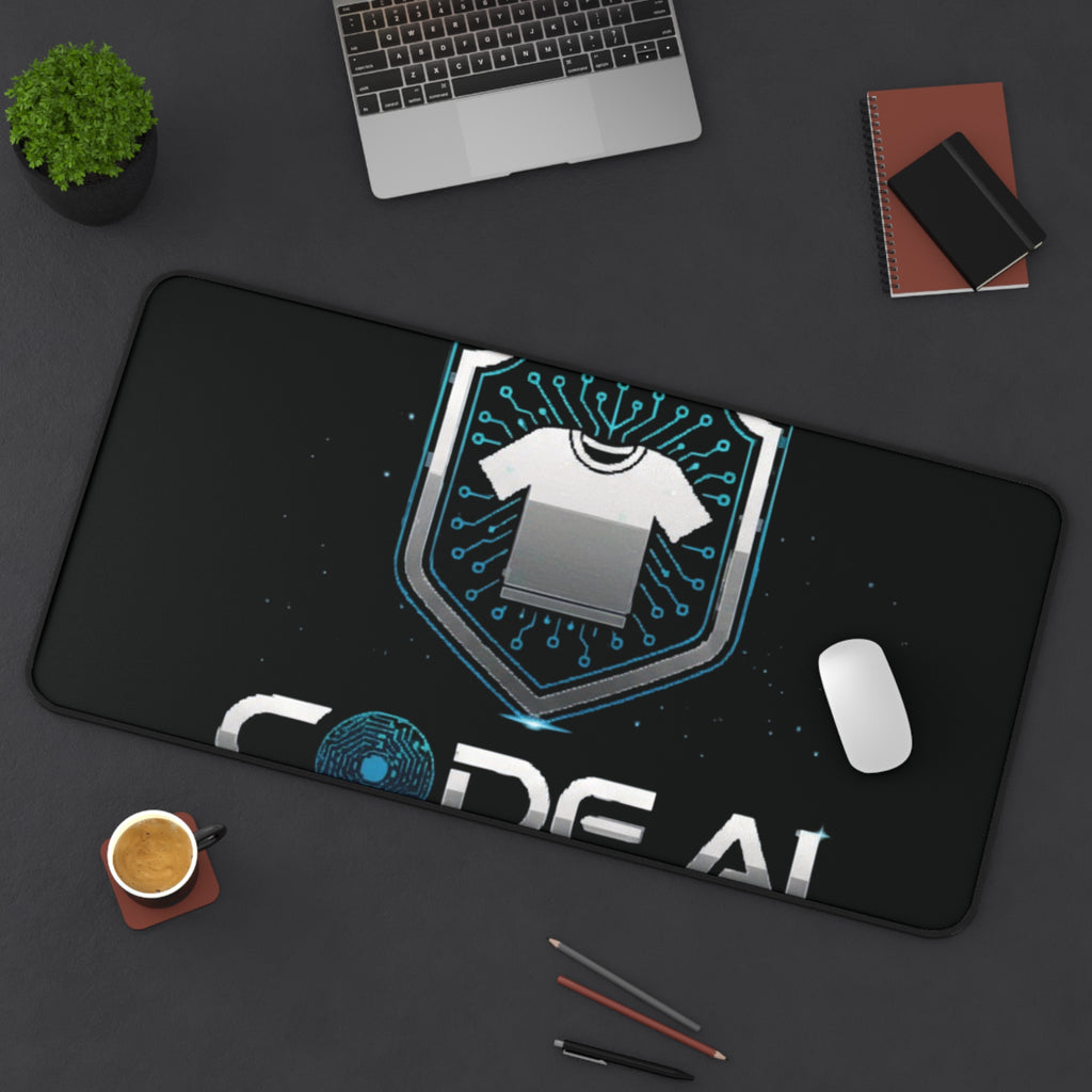 Code AI Clothing Desk Mat — Tech Logo Gaming Mousepad