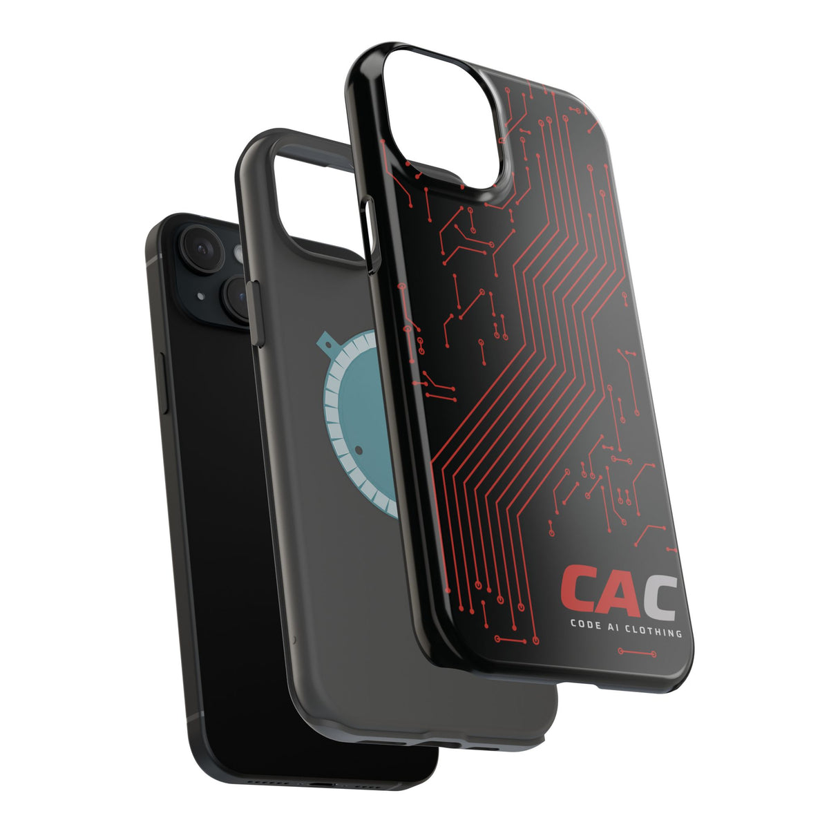 Code AI Circuit Phone Case