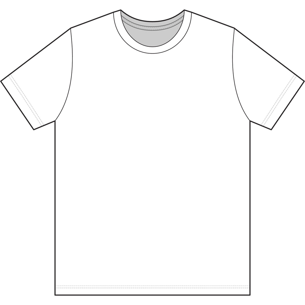 Red and white USA-Made 50-50 T-Shirt