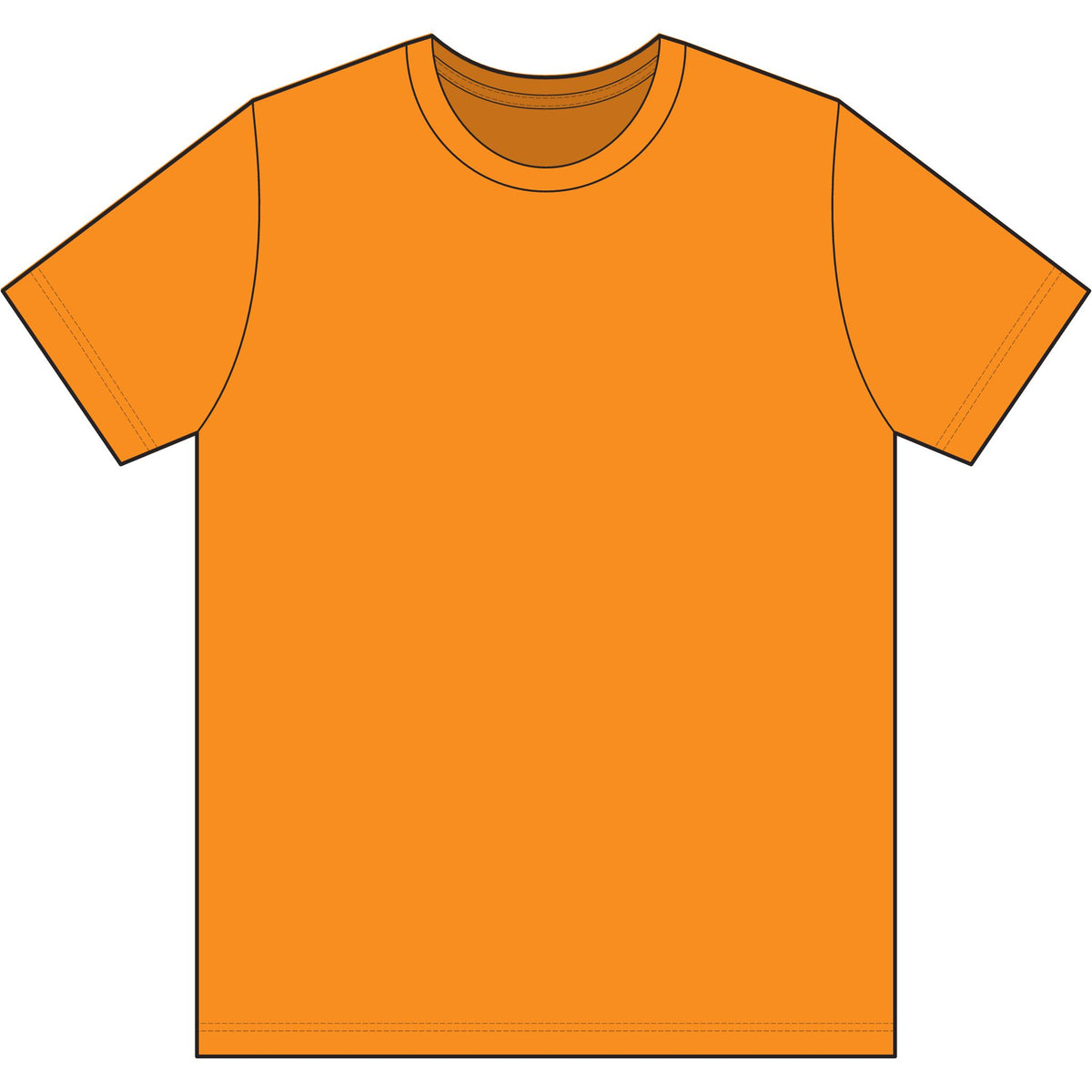 Red and white USA-Made 50-50 T-Shirt