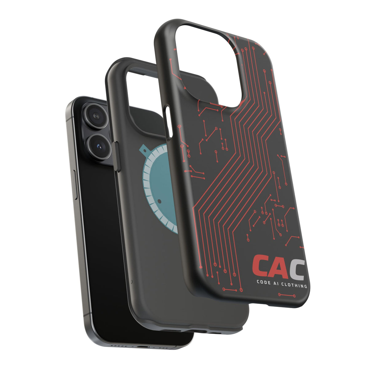 Code AI Circuit Phone Case