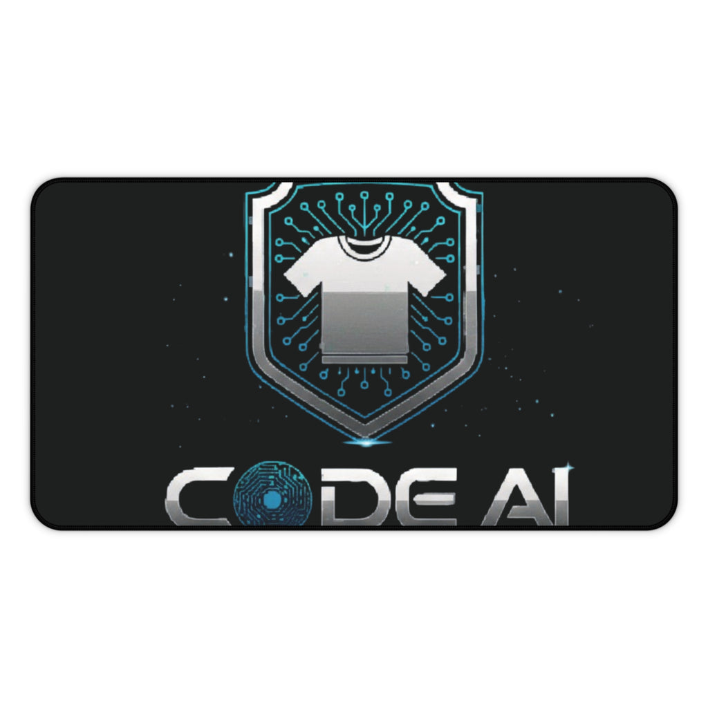 Code AI Clothing Desk Mat — Tech Logo Gaming Mousepad