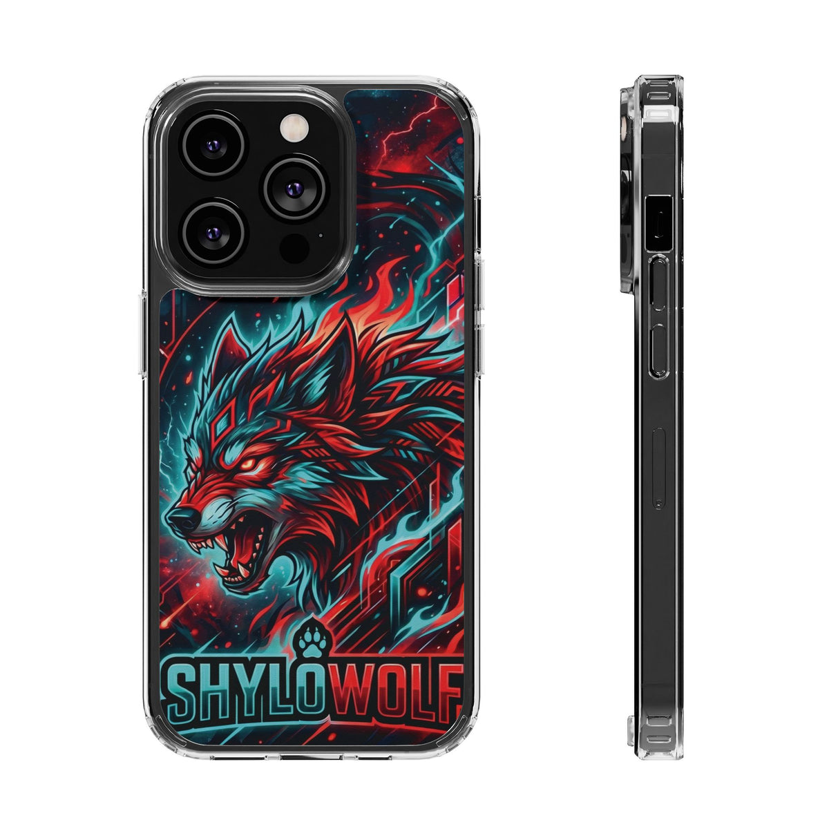 'ShyloWolf' Clear Magnetic Impact-Resistant Cover