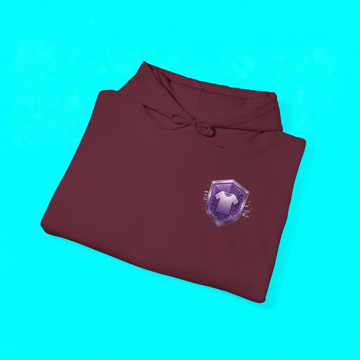 Heavy purple CodeAiclothing ™ Hooded Sweatshirt