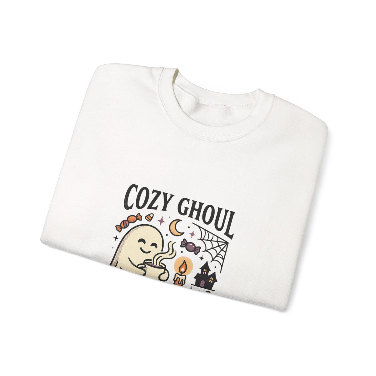 Cozy Ghoul October Nights Sweatshirt | Halloween Halloween Crewneck