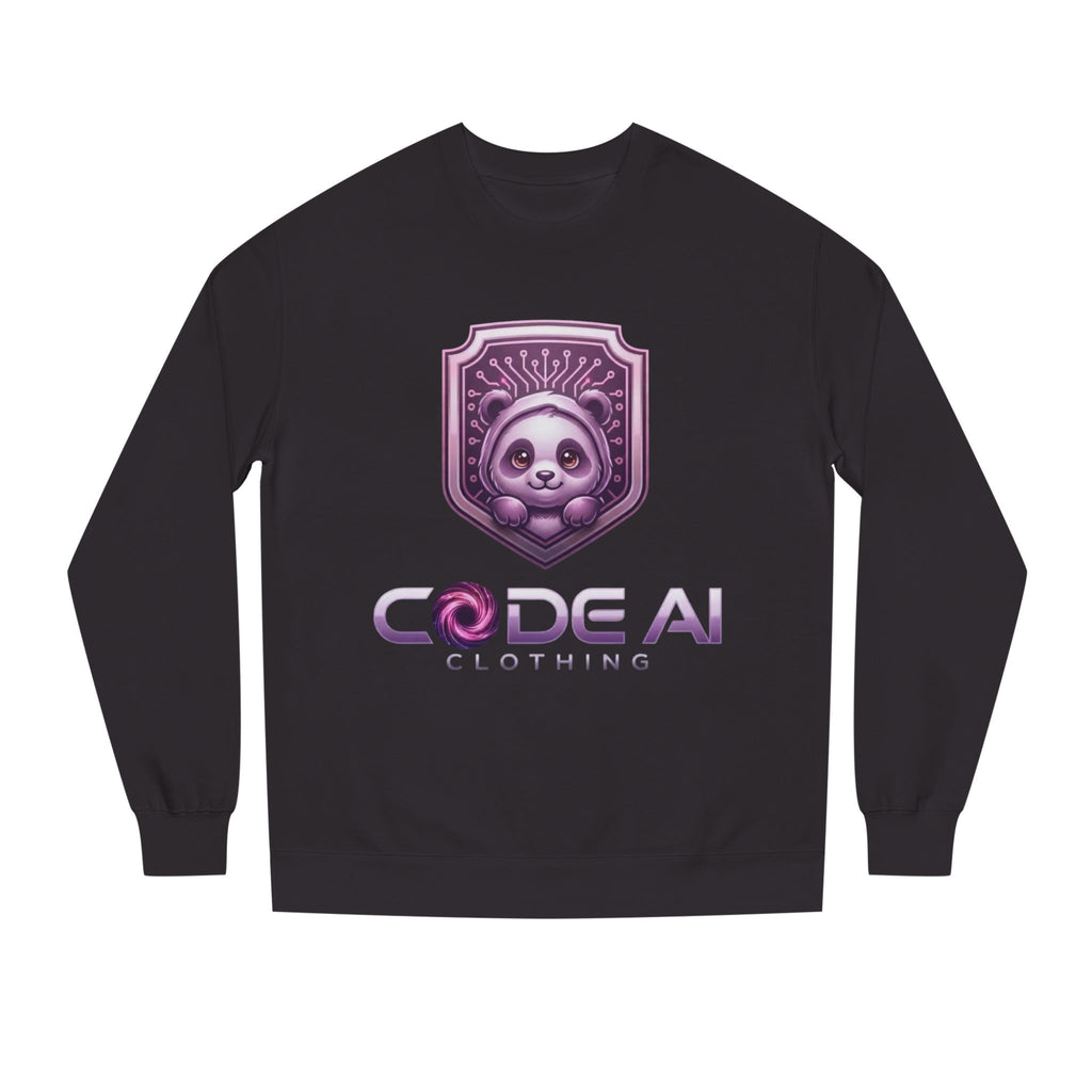 Cute panda CodeAiclothing Crew Neck Sweatshirt