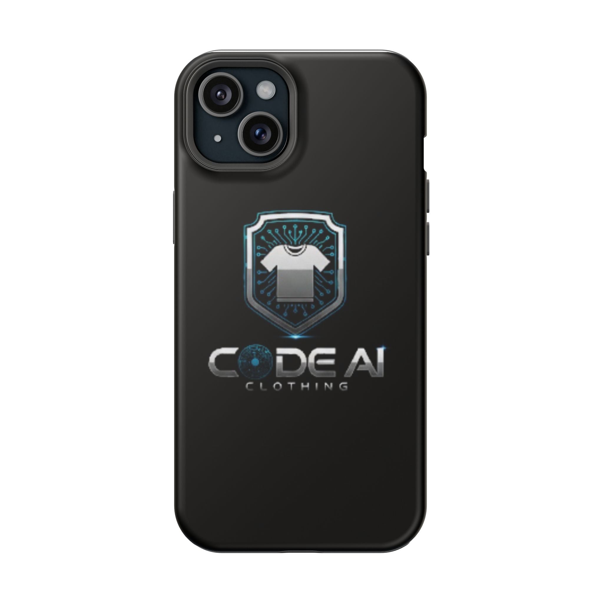 Code AI Clothing Impact-Resistant Phone Case — Tech Shield Logo