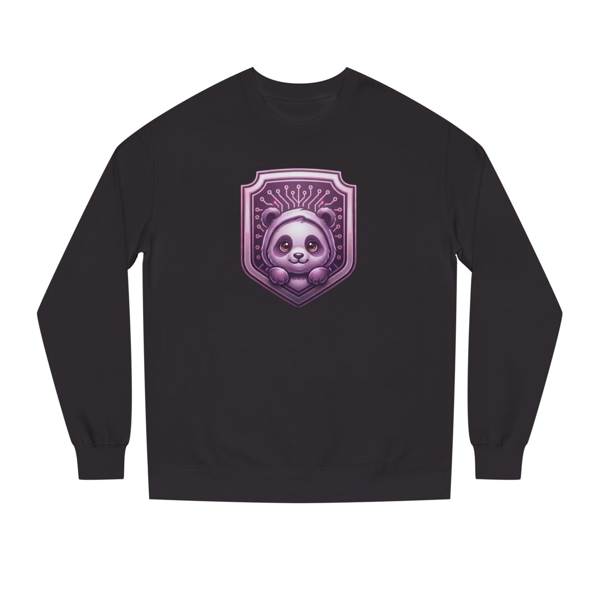 Cute panda CodeAiclothing Crew Neck Sweatshirt