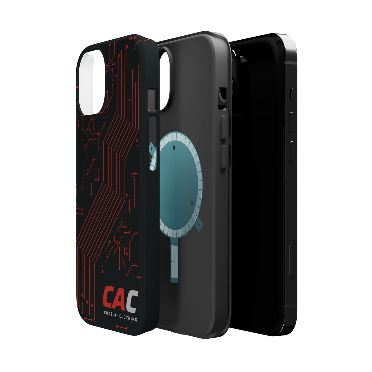 Code AI Circuit Phone Case