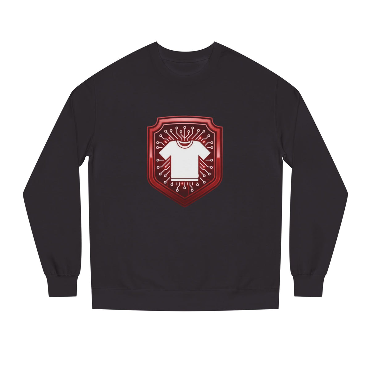 Red and White Code Crewneck