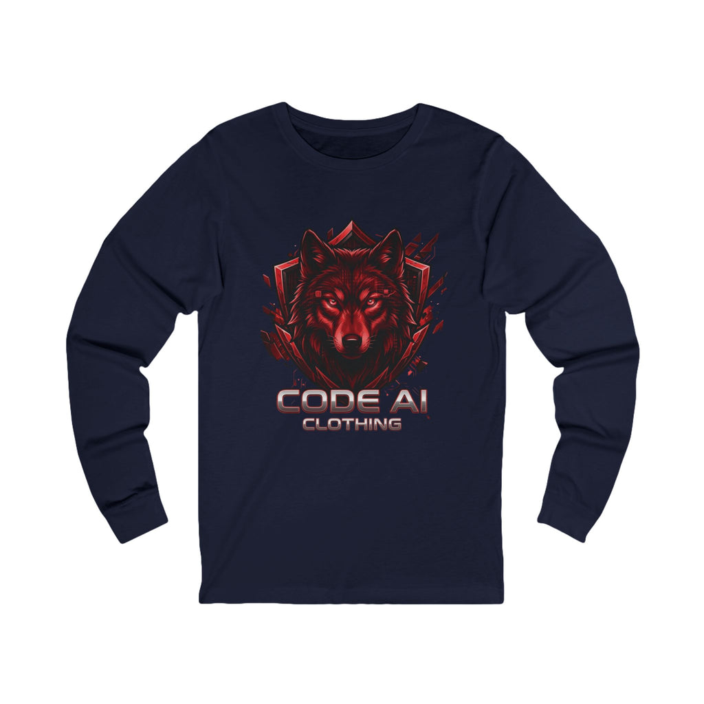 Wolf CodeAiclothing Long Sleeve Tee