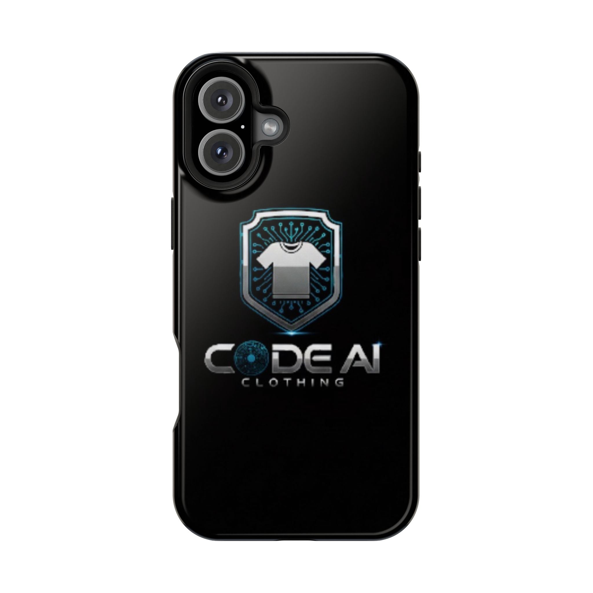 Code AI Clothing Impact-Resistant Phone Case — Tech Shield Logo