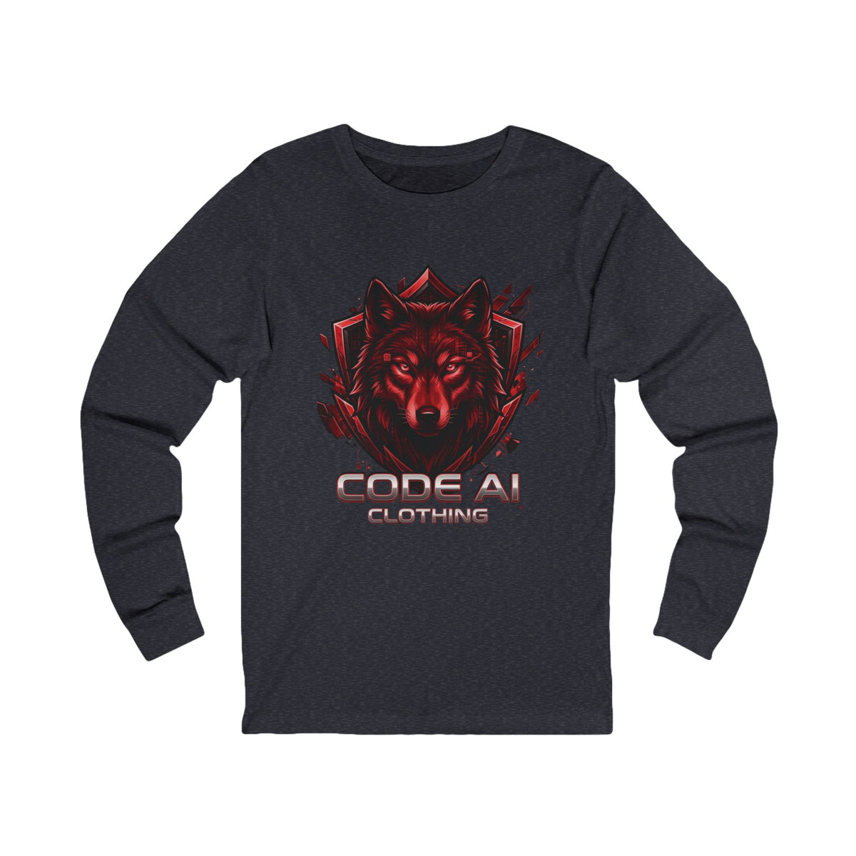 Wolf CodeAiclothing Long Sleeve Tee