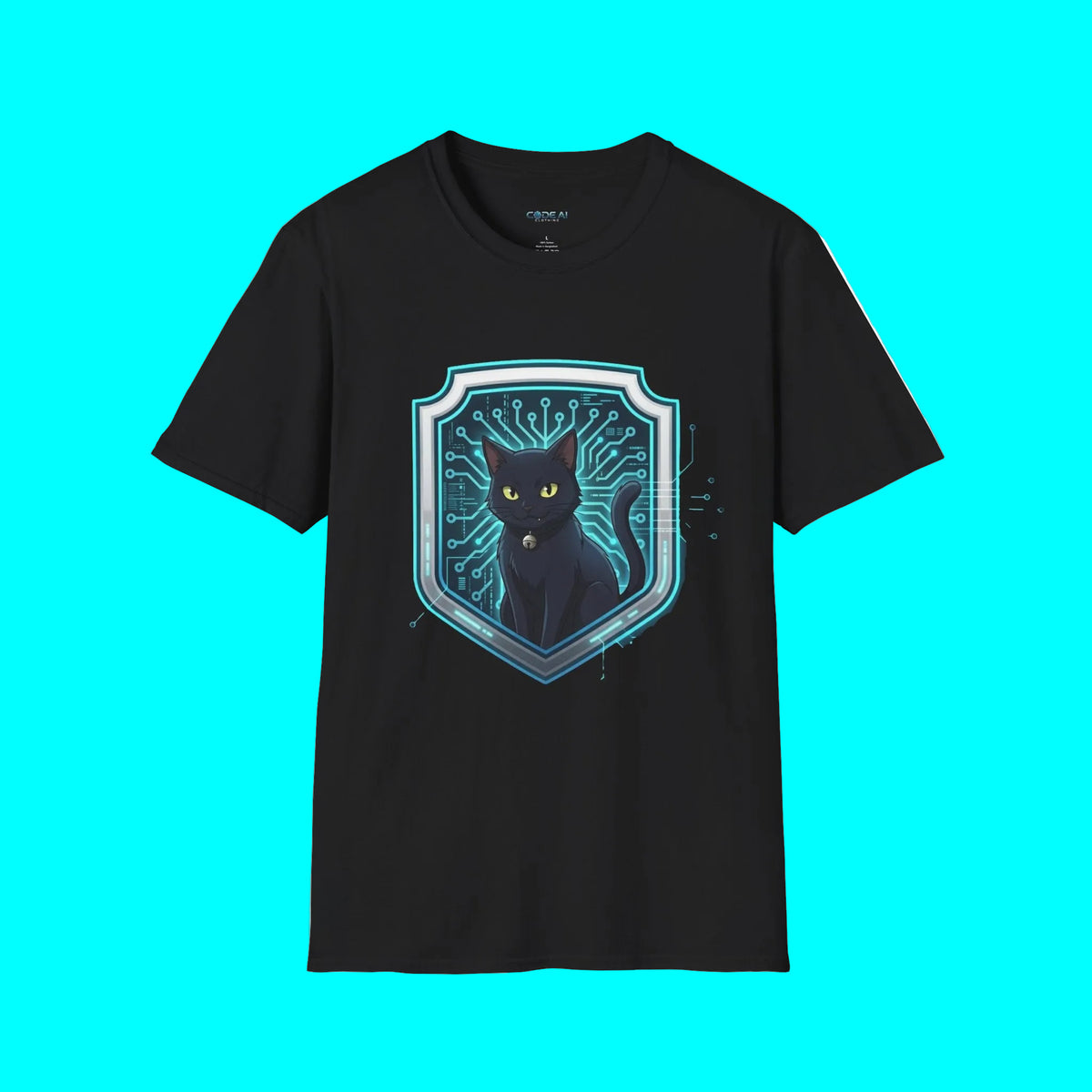 Black Cat Code Softstyle Tee