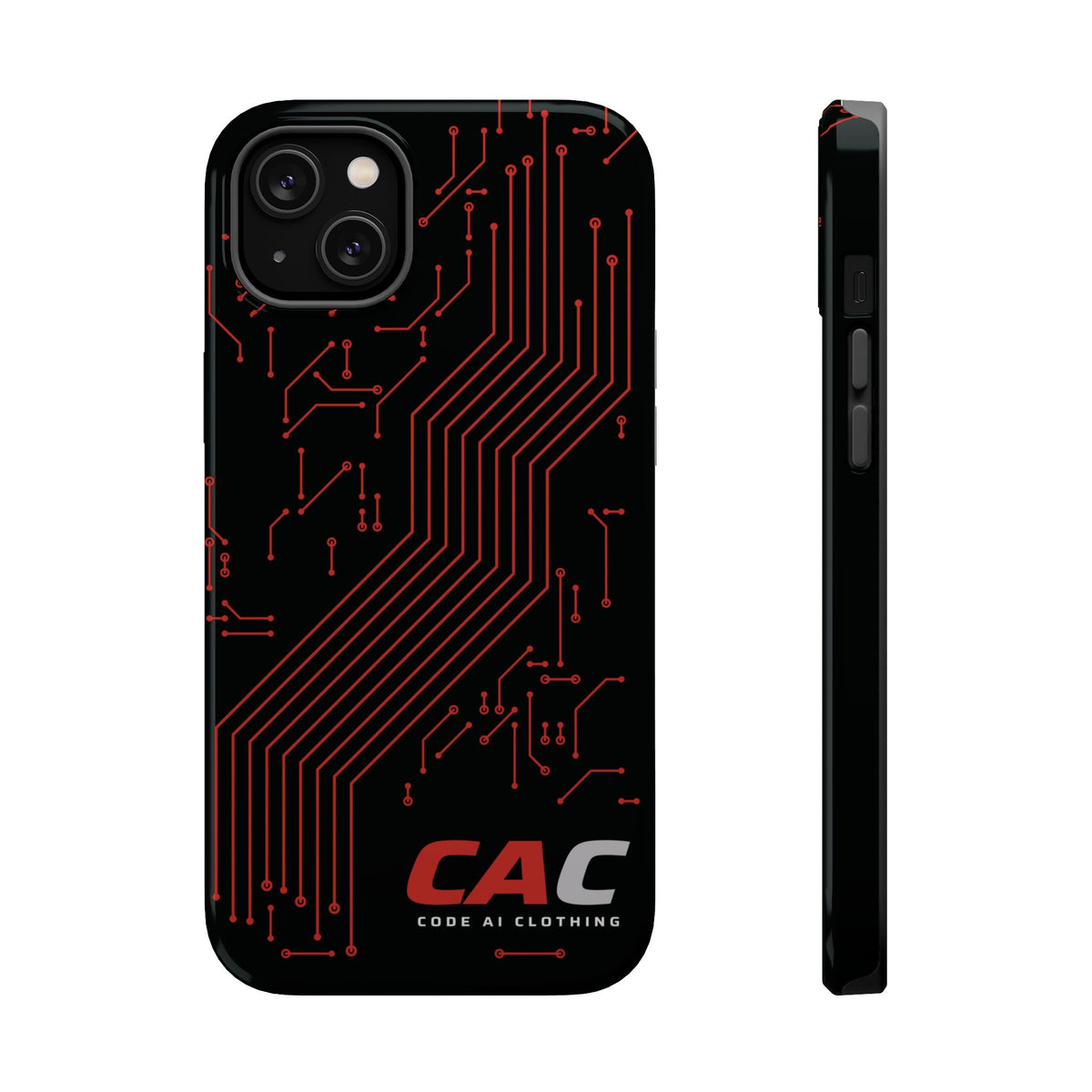 Code AI Circuit Phone Case