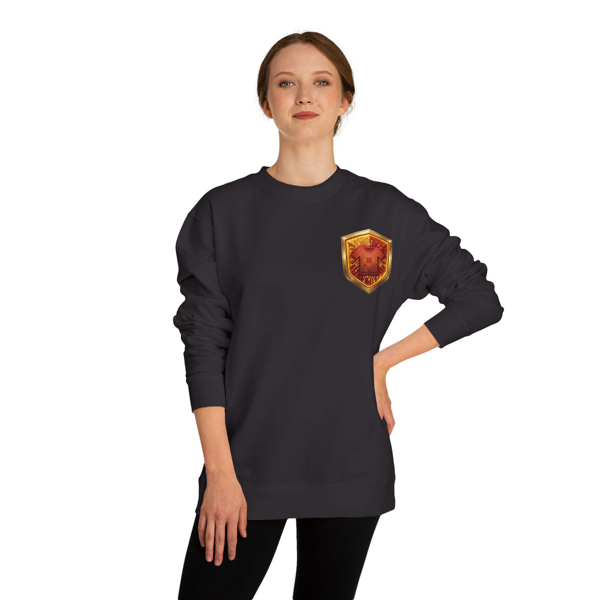Red and Yellow Code Crewneck
