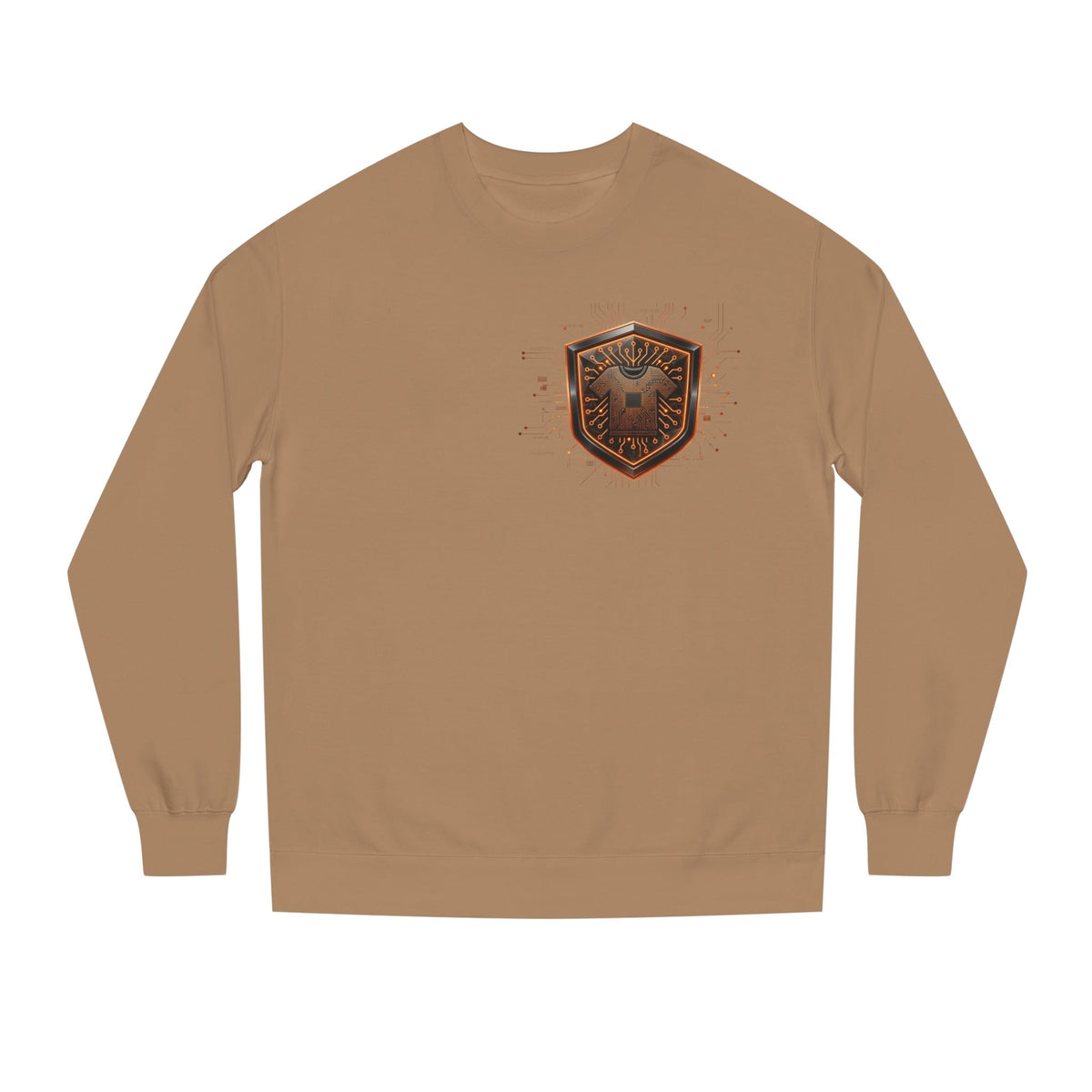 Orange and Black Code Crewneck