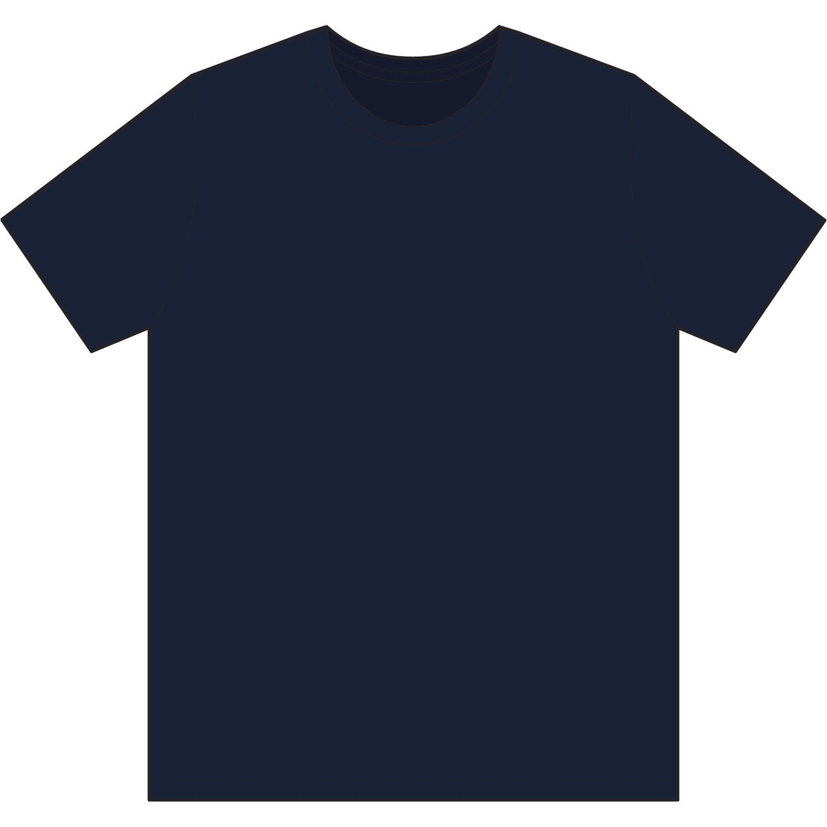 Red and white USA-Made 50-50 T-Shirt