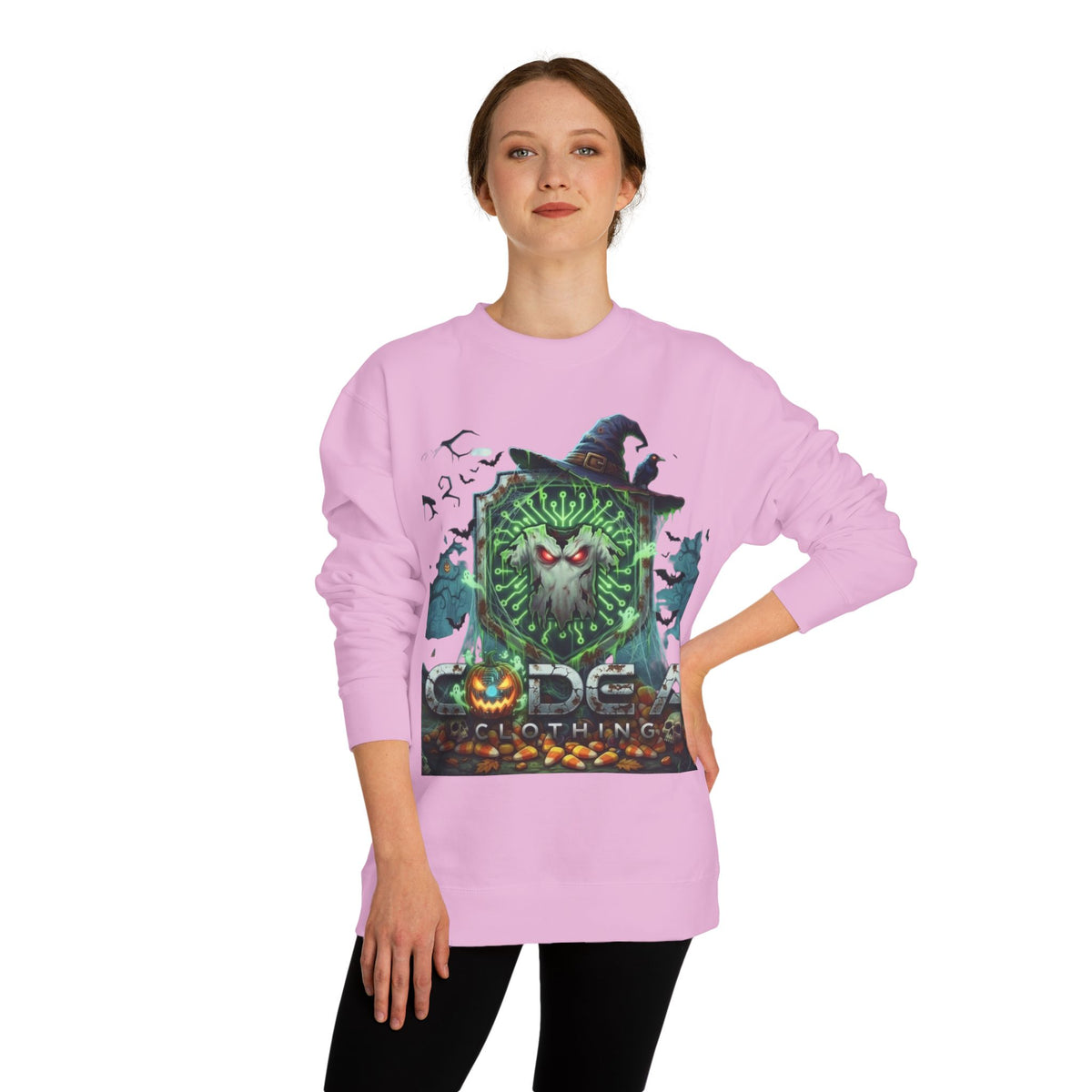 Halloween CodeAiclothing Crew Neck Sweatshirt