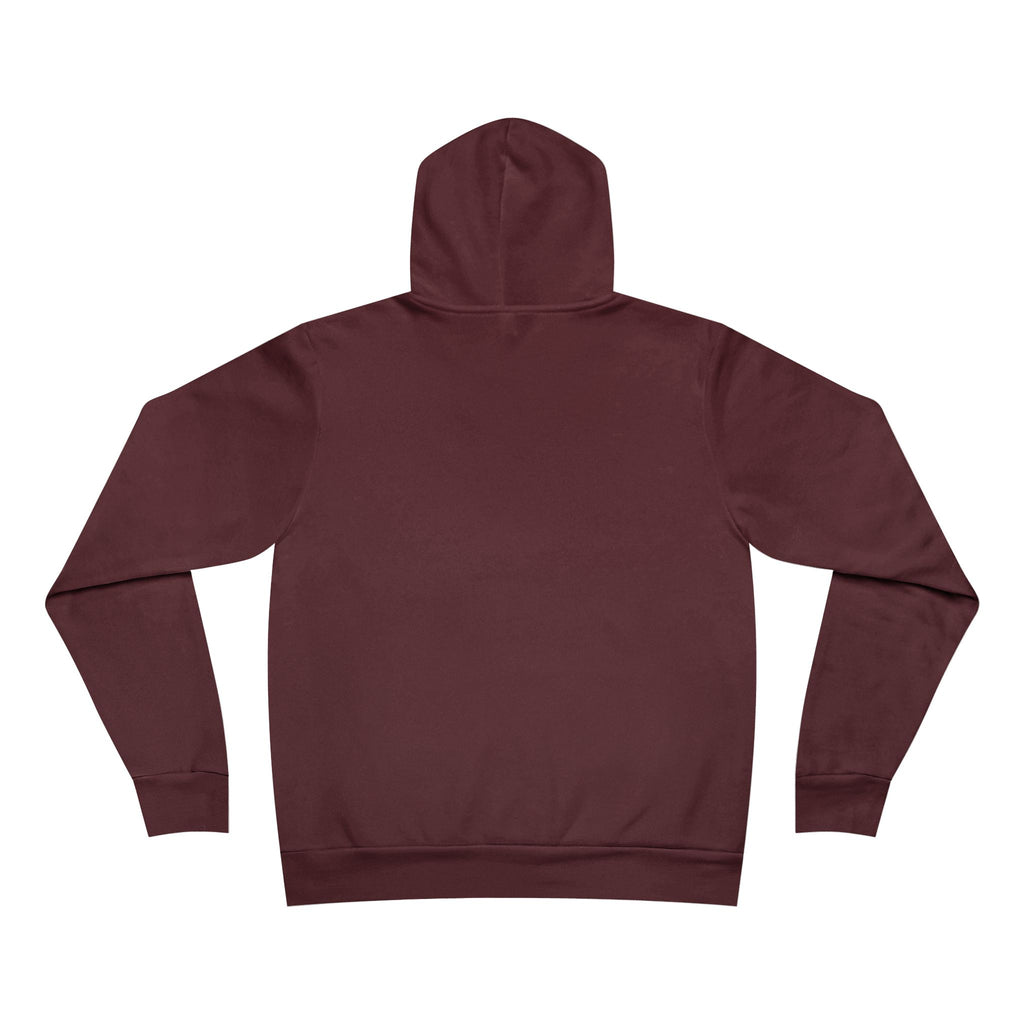 Red and white CodeAiclothing Sponge Fleece Pullover Hoodie
