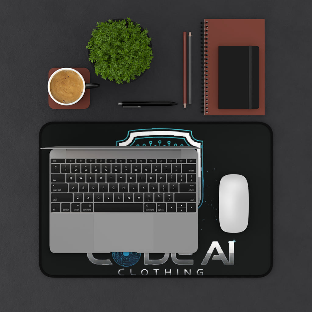 Code AI Clothing Desk Mat — Tech Logo Gaming Mousepad
