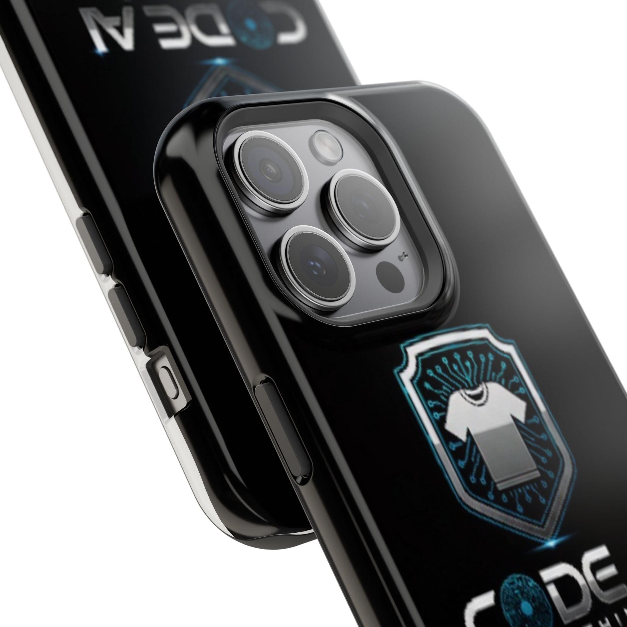Code AI Clothing Impact-Resistant Phone Case — Tech Shield Logo