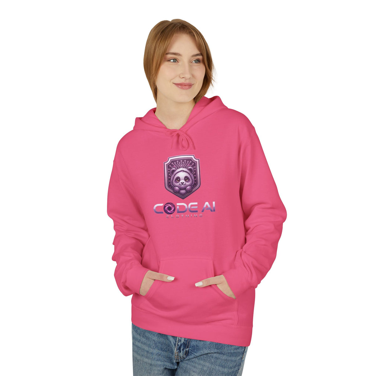 Panda’s CodeAiclothing Fleece Hoodie