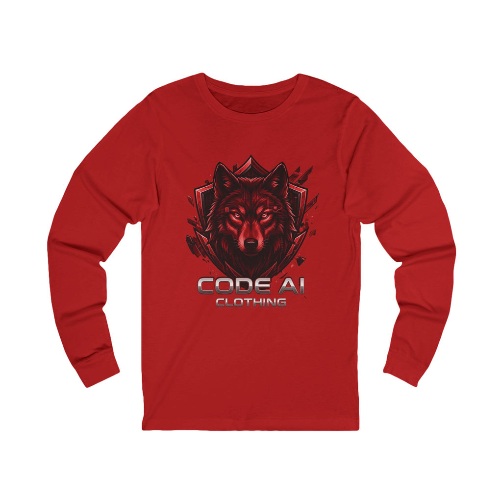 Wolf CodeAiclothing Long Sleeve Tee