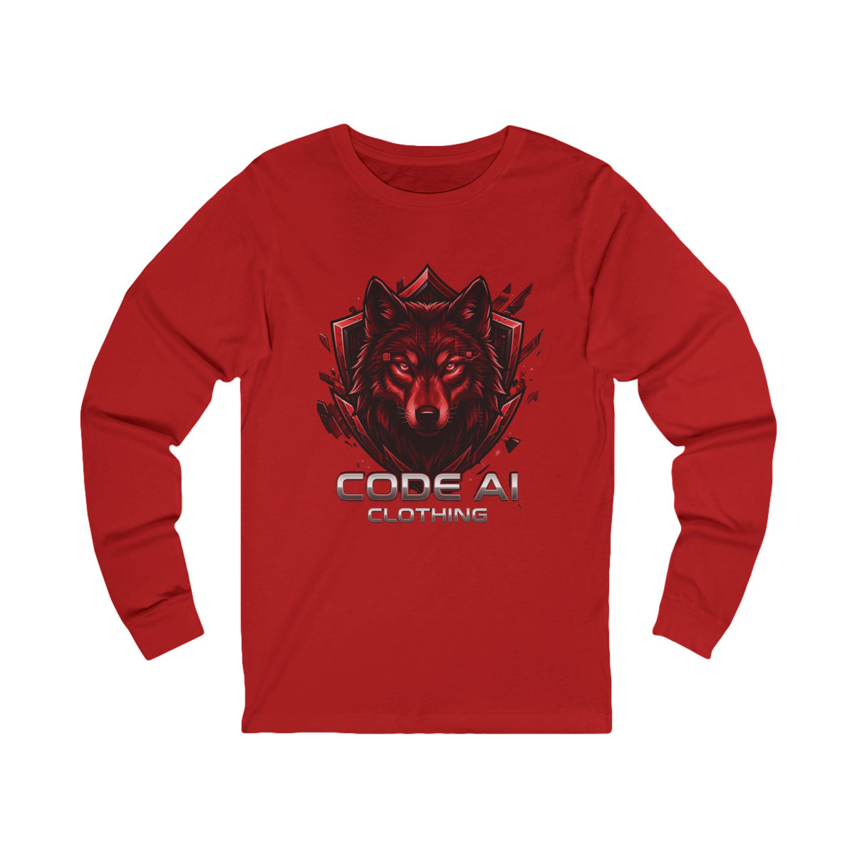 Wolf CodeAiclothing Long Sleeve Tee