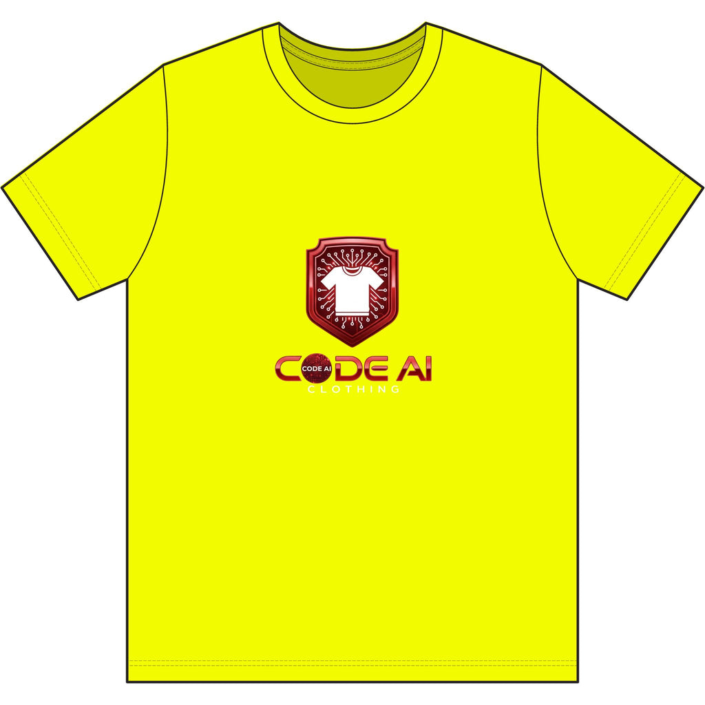 Red and white USA-Made 50-50 T-Shirt
