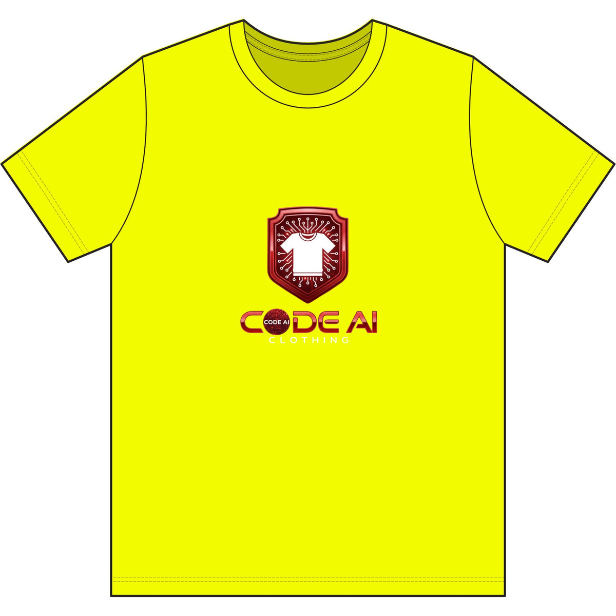 Red and white USA-Made 50-50 T-Shirt