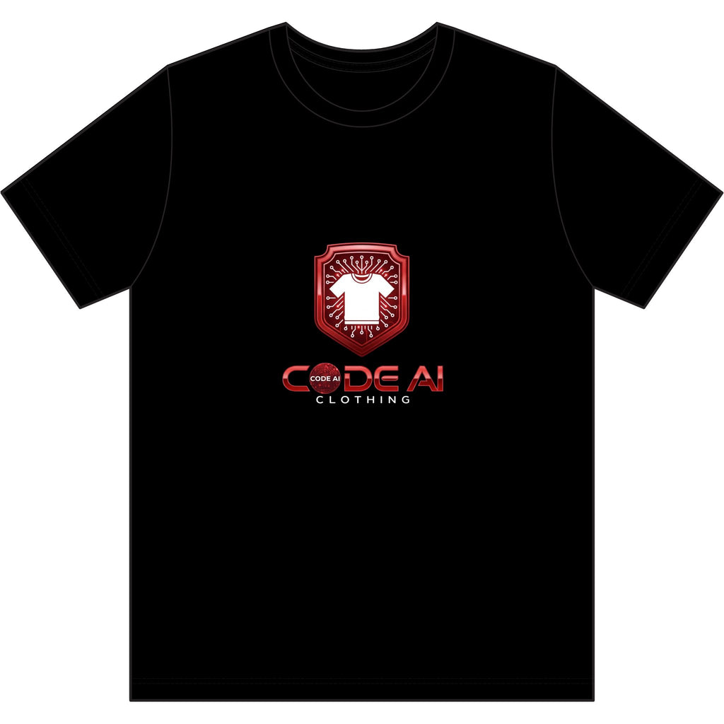 Red and white USA-Made 50-50 T-Shirt