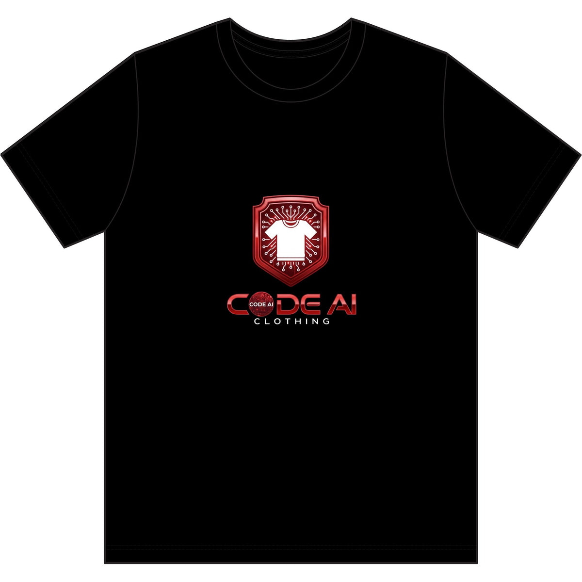 Red and white USA-Made 50-50 T-Shirt