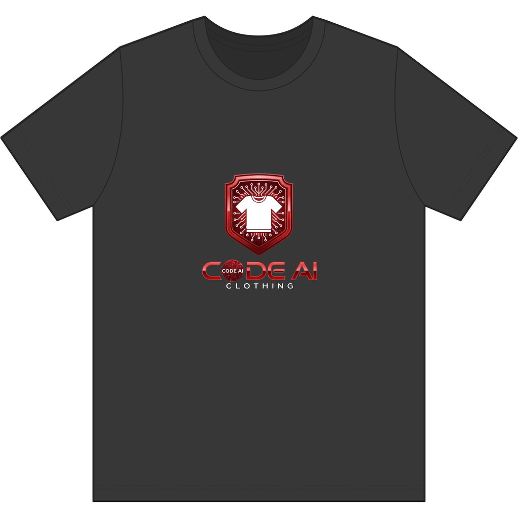 Red and white USA-Made 50-50 T-Shirt