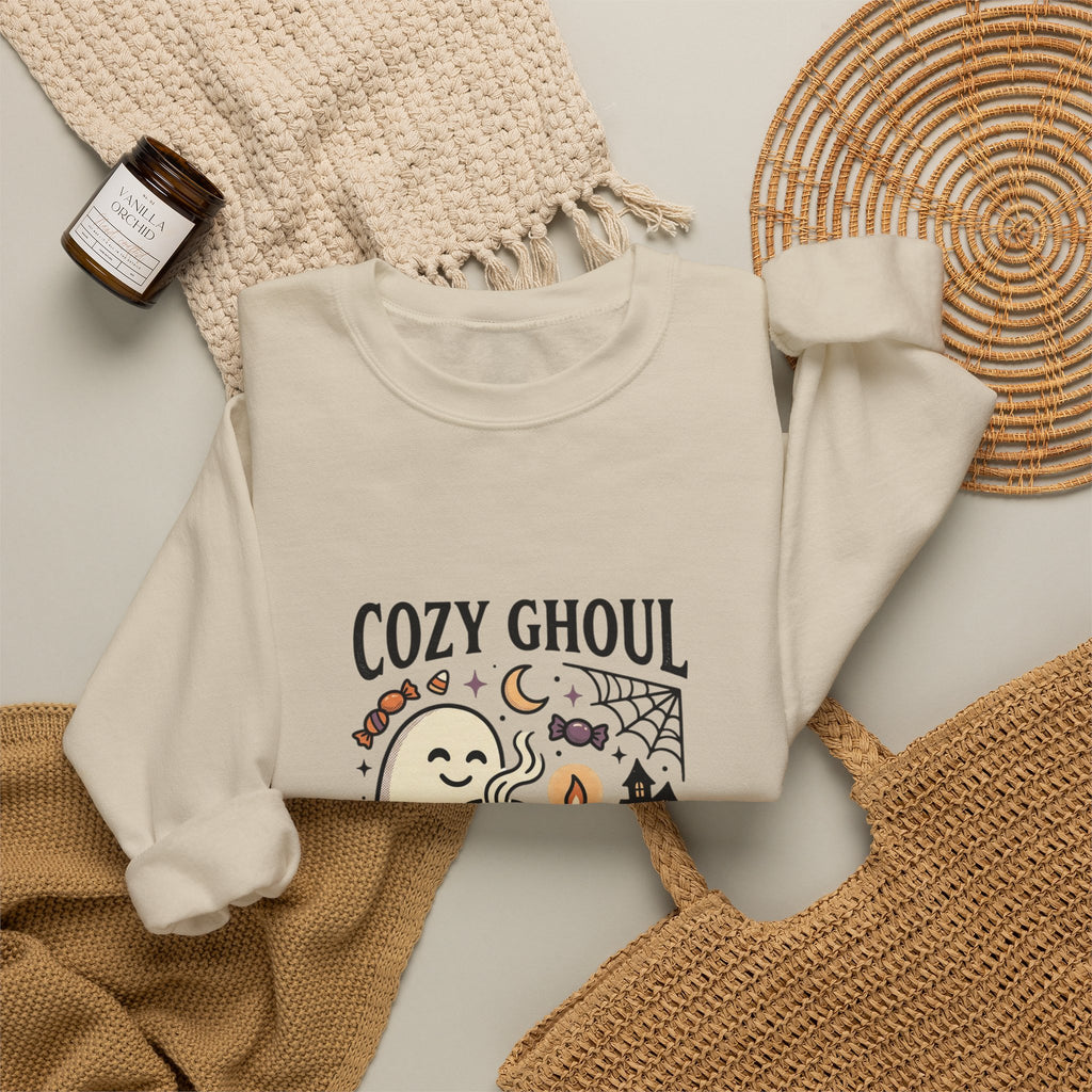 Cozy Ghoul October Nights Sweatshirt | Halloween Halloween Crewneck