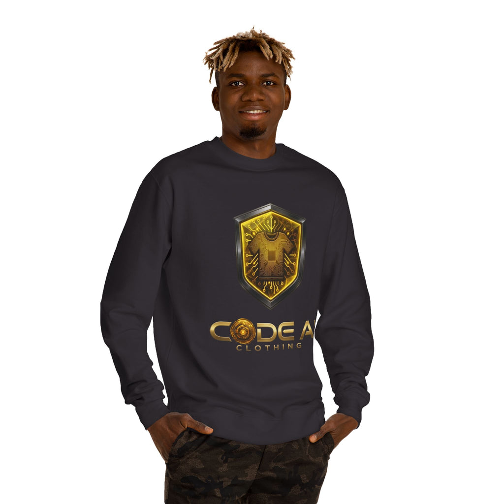 Yellow and black Crew Neck Sweatshirt