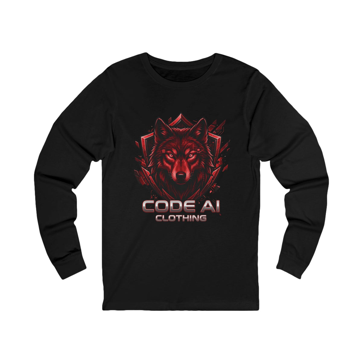 Wolf CodeAiclothing Long Sleeve Tee