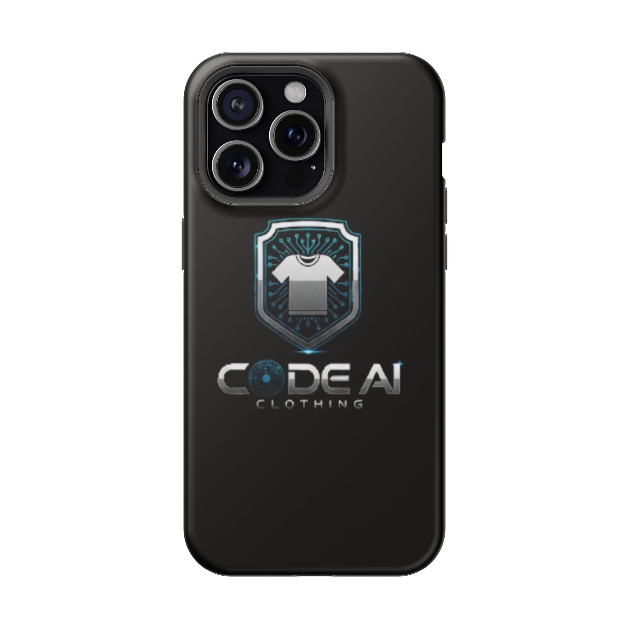 Code AI Clothing Impact-Resistant Phone Case — Tech Shield Logo
