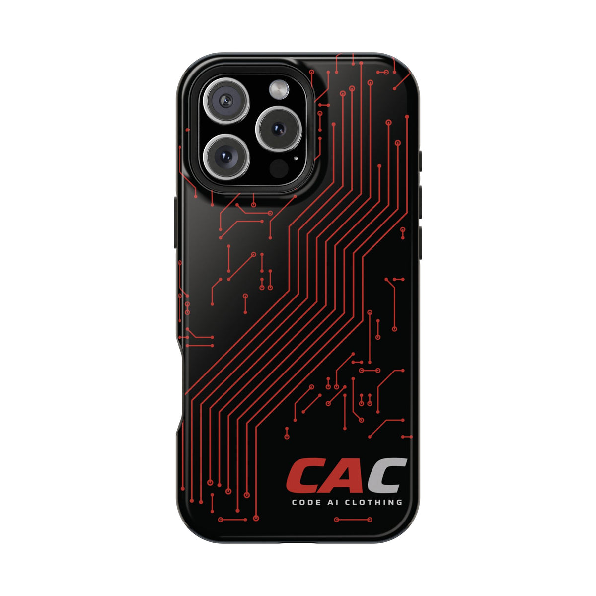 Code AI Circuit Phone Case