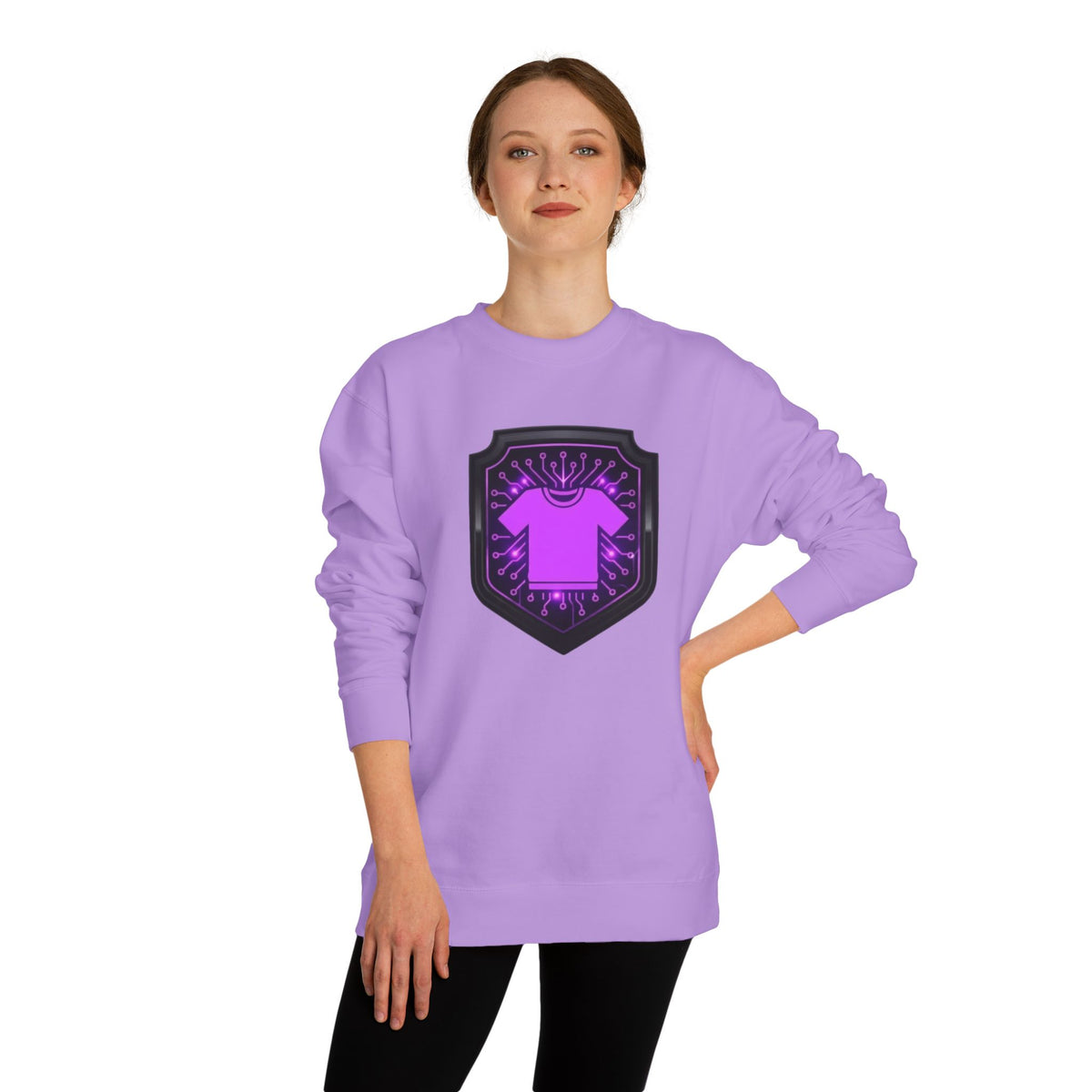 Purple Code Crewneck