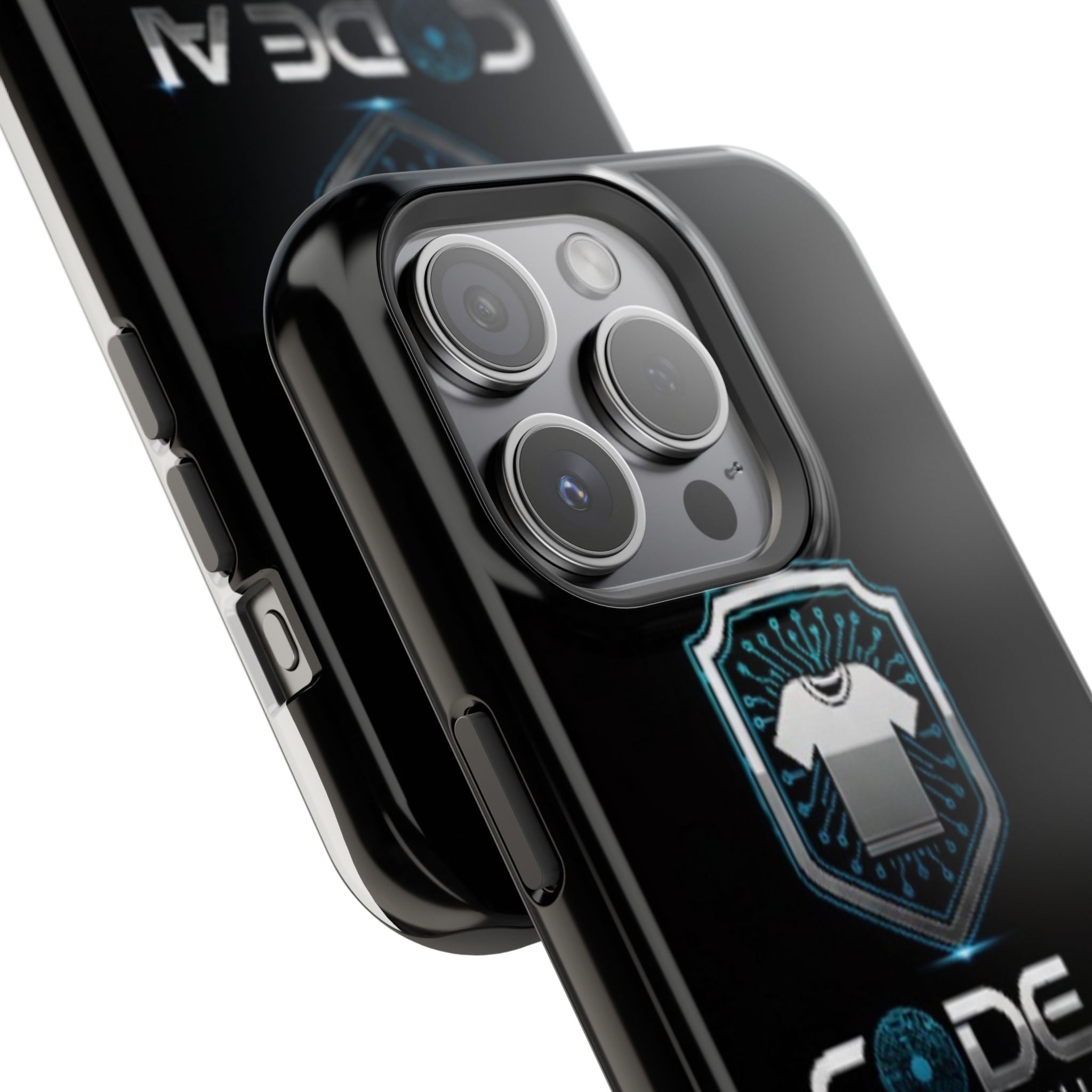 Code AI Clothing Impact-Resistant Phone Case — Tech Shield Logo