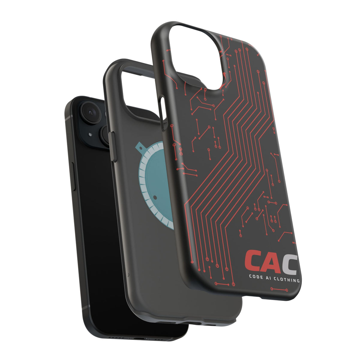 Code AI Circuit Phone Case