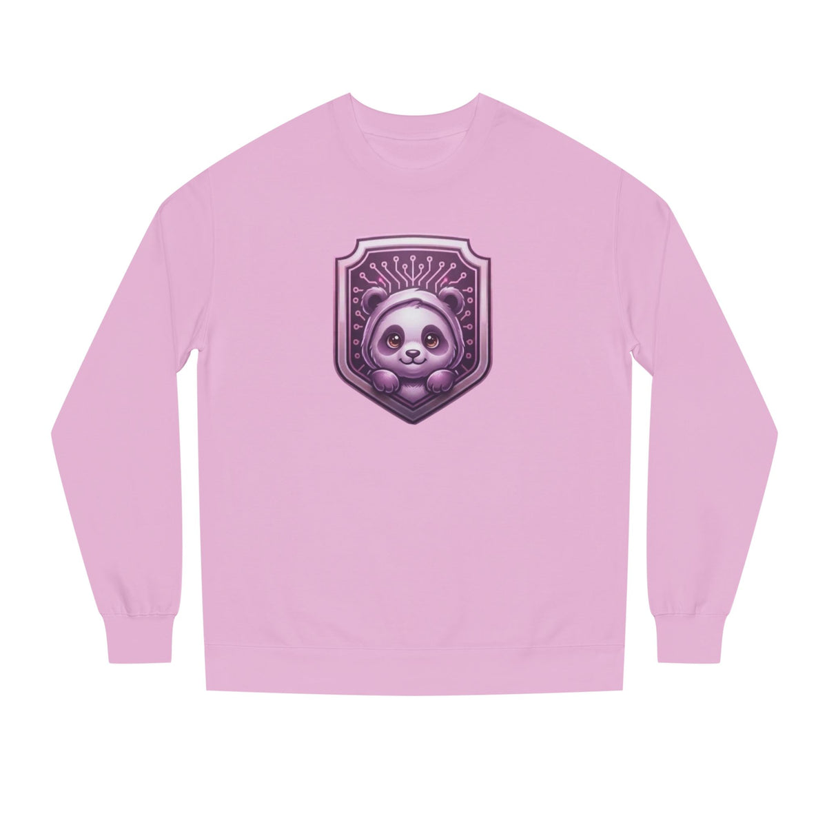 Cute panda CodeAiclothing Crew Neck Sweatshirt