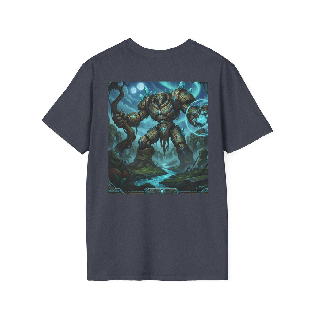 Fantasy Golem Graphic T-Shirt — Epic Nature Creature Art Tee
