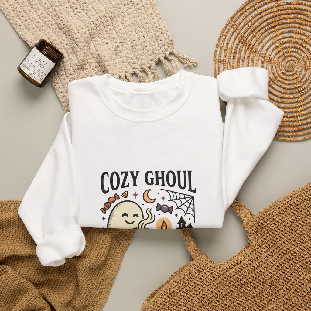 Cozy Ghoul October Nights Sweatshirt | Halloween Halloween Crewneck