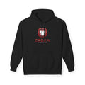 Red and white CodeAiclothing Fleece Hoodie