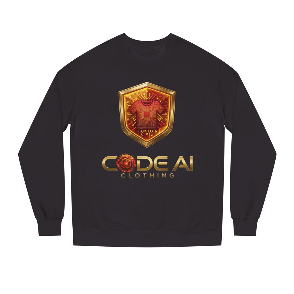 Red and yellow CodeAiclothing Crew Neck Sweatshirt