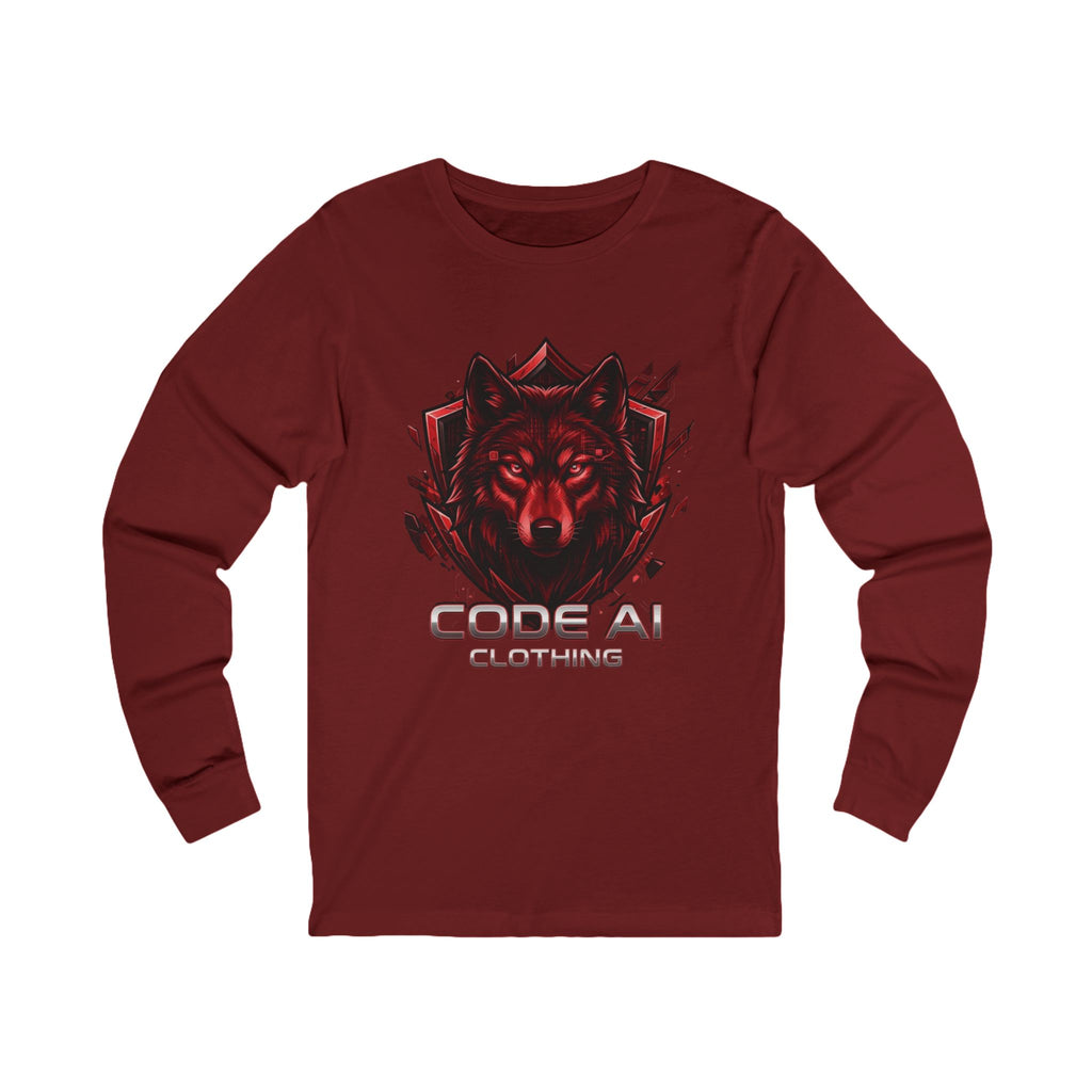 Wolf CodeAiclothing Long Sleeve Tee