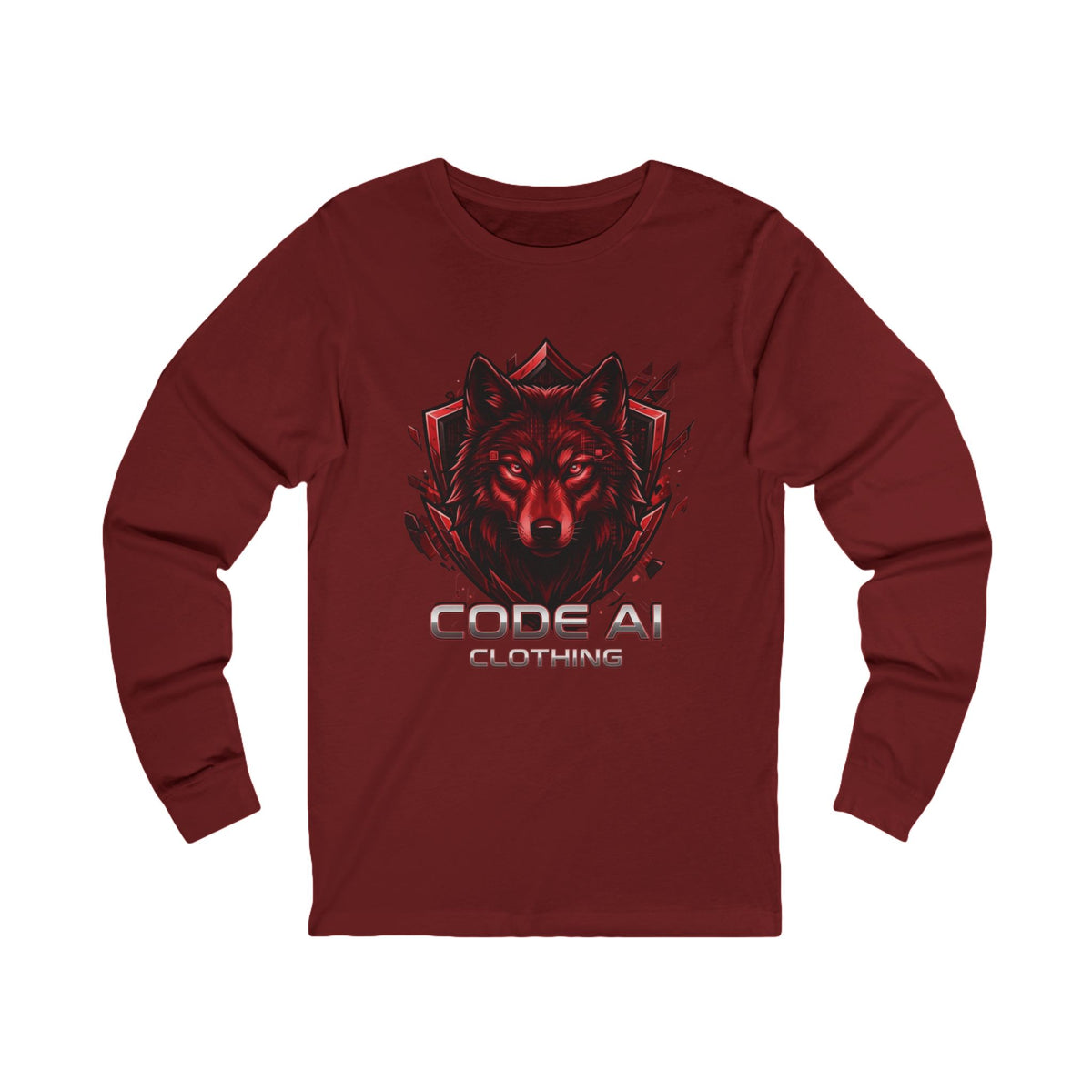 Wolf CodeAiclothing Long Sleeve Tee