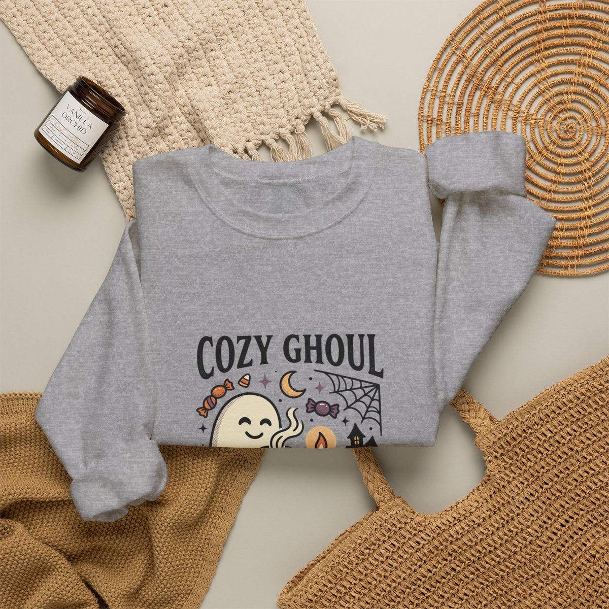 Cozy Ghoul October Nights Sweatshirt | Halloween Halloween Crewneck